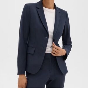 Carissa Blazer in Good Wool in Nocturne Navy